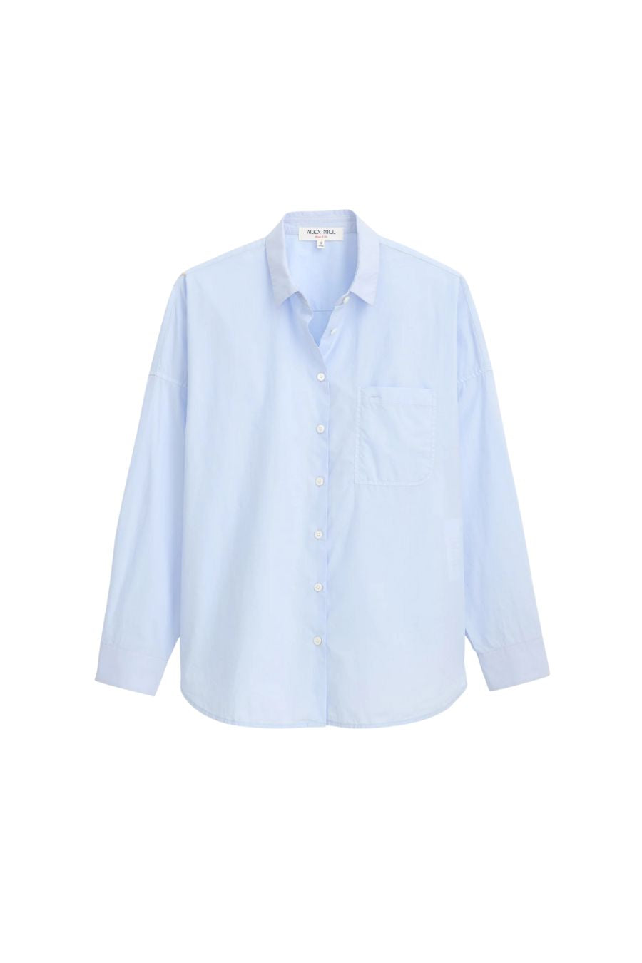 Jo Shirt In Cotton Poplin Calm Blue