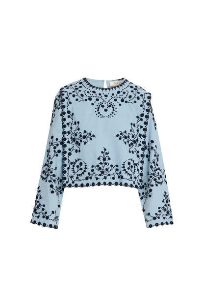 Frances Top in Blue