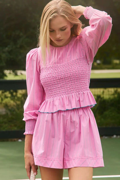 Eubanks Top in Watermelon Stripe