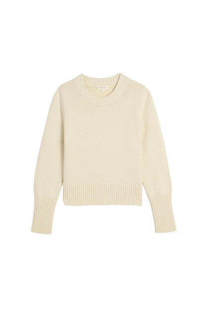 Micha Cotton Sweater in Off White