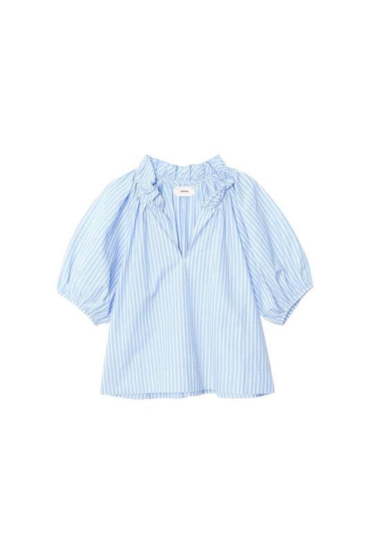 Clementine Top in Blue Paradise