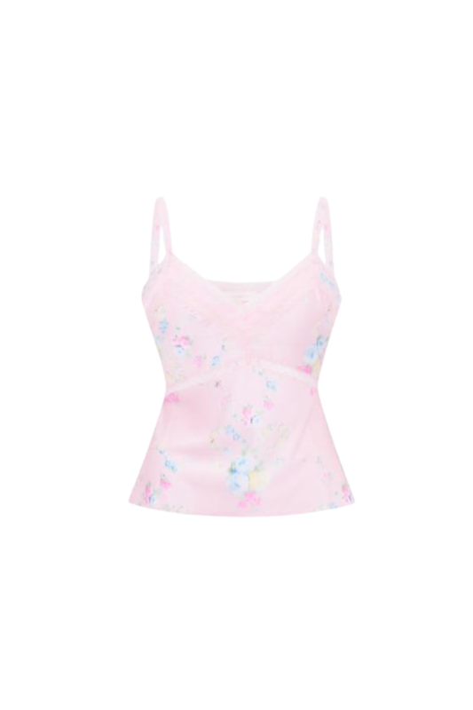 Lirena Top in Rosy Trellis
