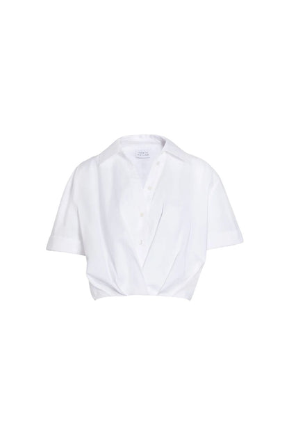 Cropped Oakley Top in Optic White