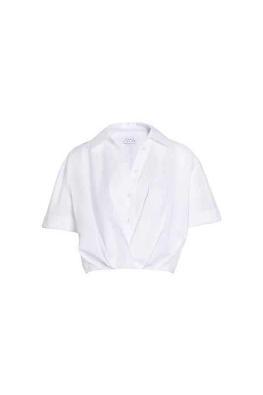 Cropped Oakley Top in Optic White