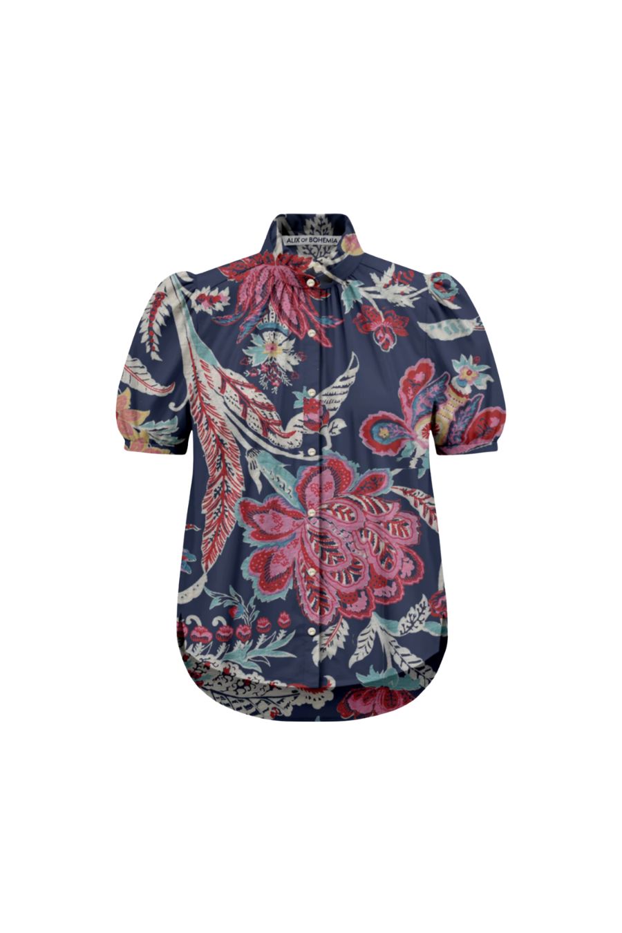 Winnie Floral Shirt in Dark Blue