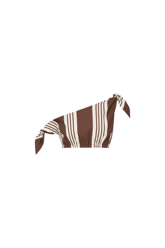 Rosie Tie Top in Chocolate Stripe