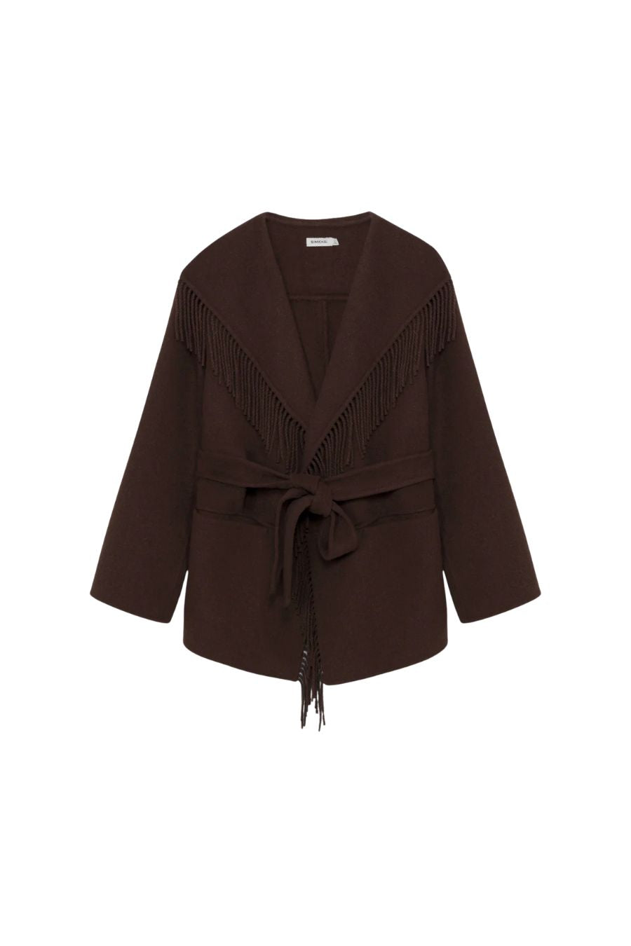Rowen Fringe Jacket in Chocolate