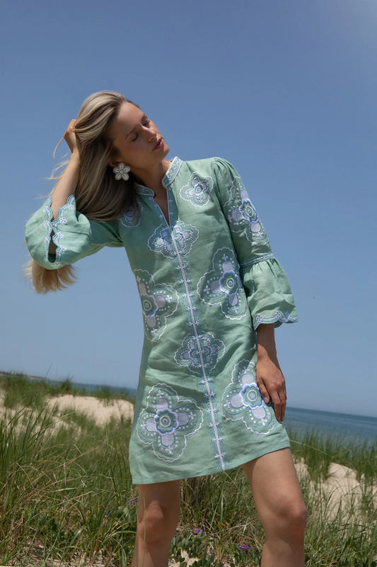 Willow Mini Dress in Sage