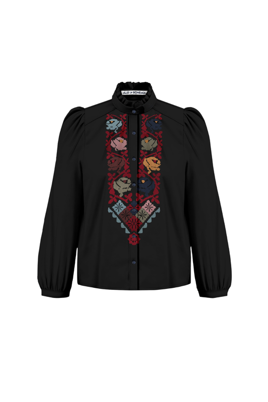 Annabel Embellished Panel Shirt