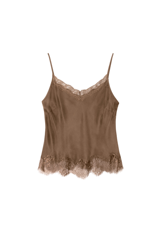 Colette Top in Olive Brown