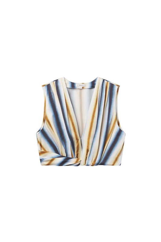 Brooklyn Top in Tahoe Blue/Milk Chocolate