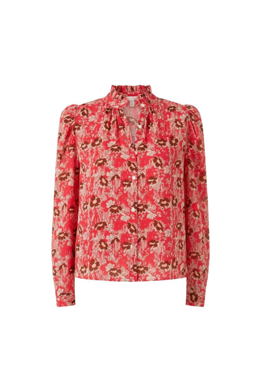 Artemis Rougewood Shirt in Medium Red