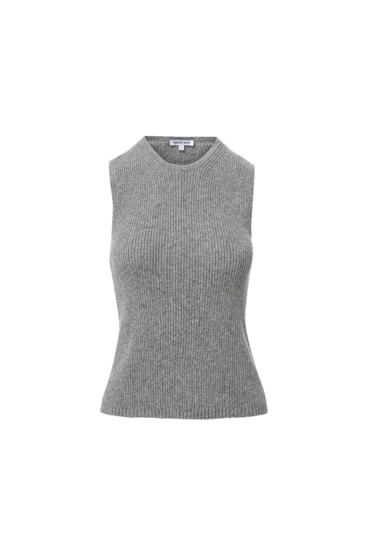 Sid Cashmere Tank Top in Heather Grey