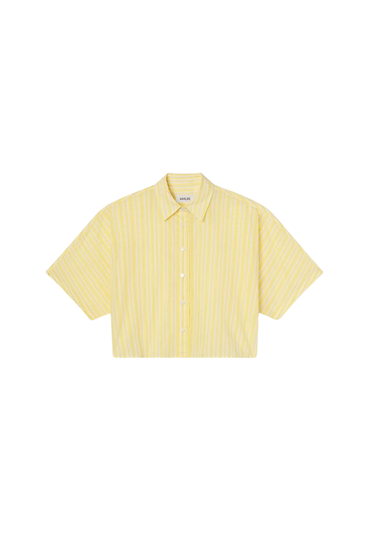 Merrin Shirt in Wirrel Stripe/Lemon Drop