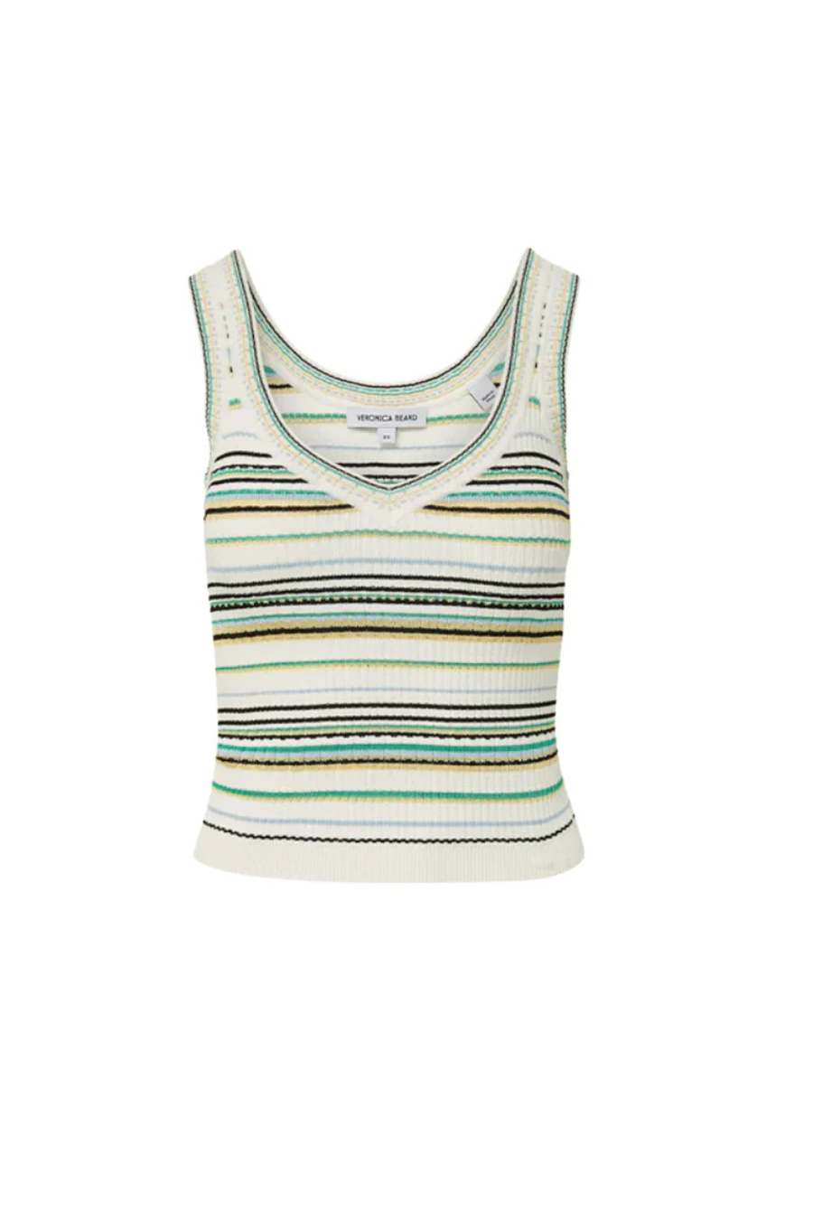 Carlin Striped Knit Tank Top