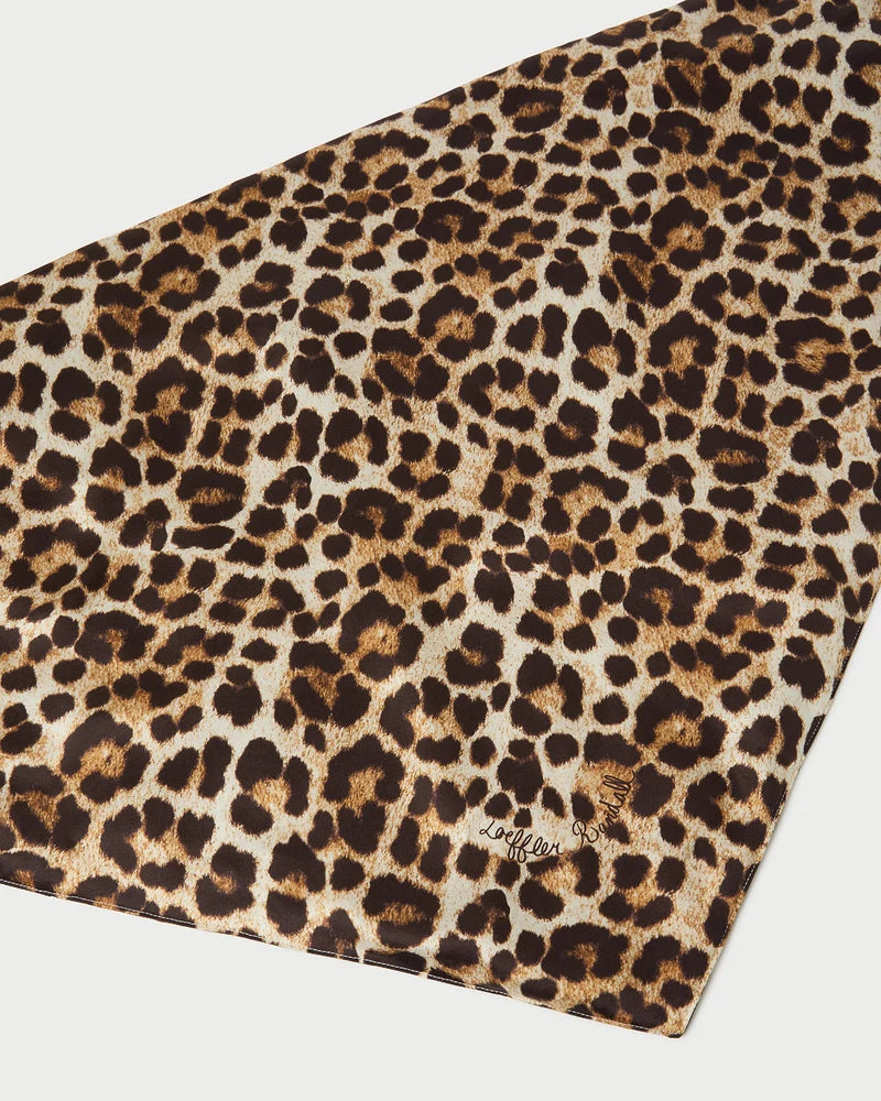 Trina Leopard Silk Scarf by Loeffler Randall