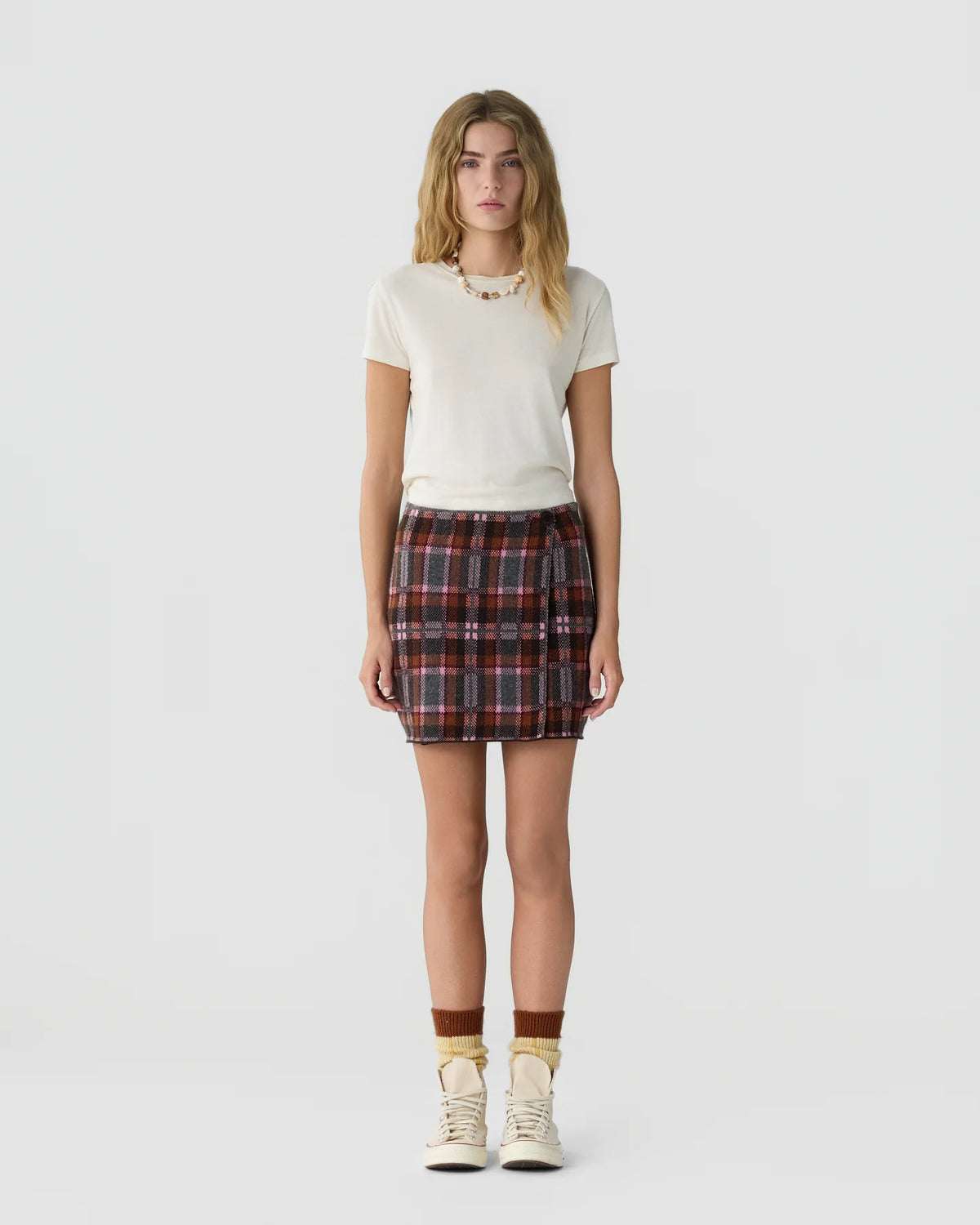 Tartan Mini Skirt in Sprinkle Combo