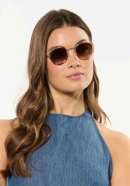 Tate in Aquamarine Tortoise 18K