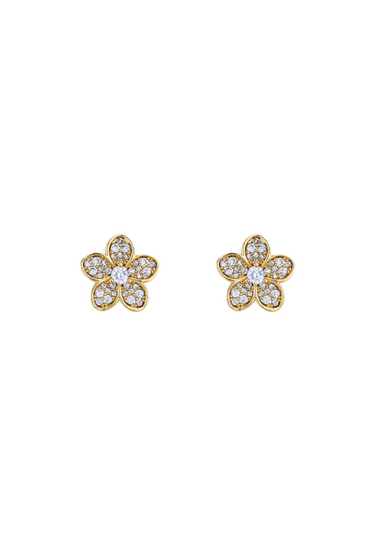 Candice Studs in Yellow Gold