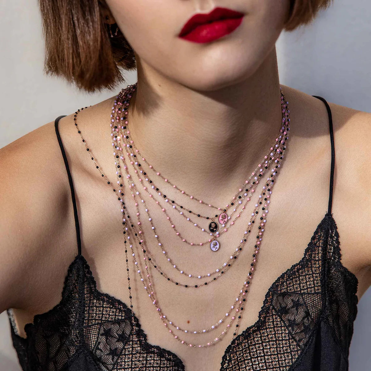 Classic Gigi Fuchsia Necklace