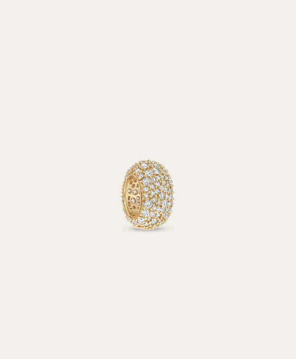 Wide Pavé Big Bead in Diamond