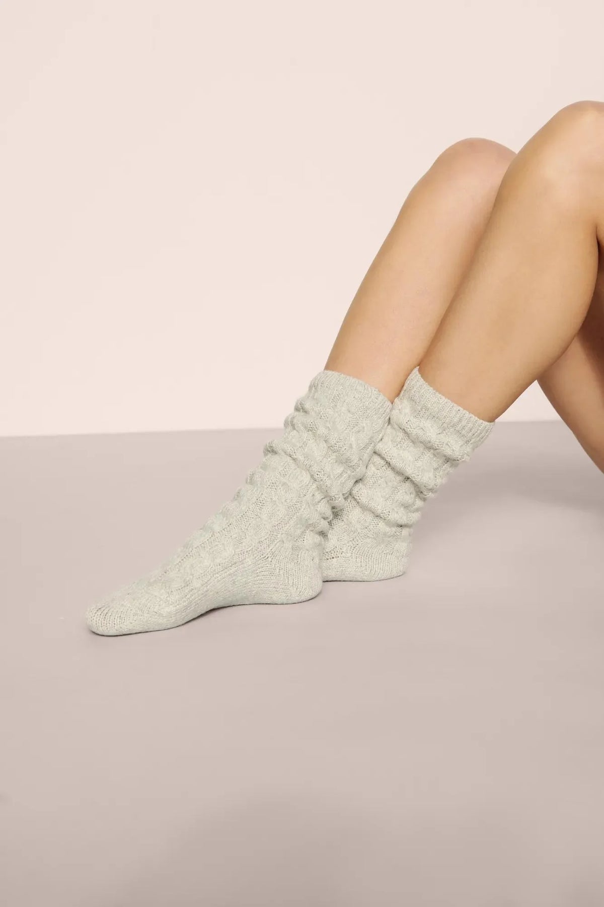 Cozy Socks in Light Heather Grey by Eberjey