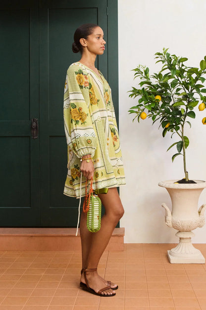 Dixie Mini Dress in Citrus