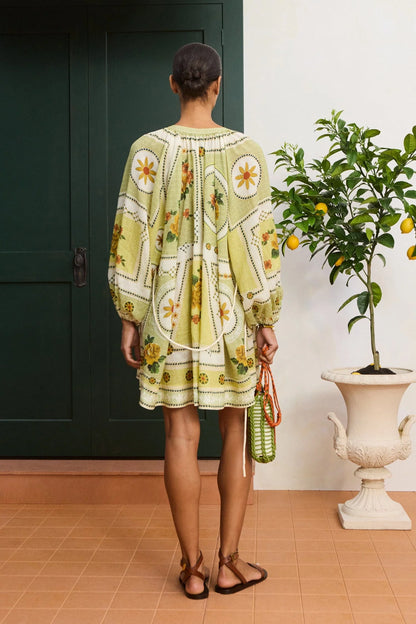 Dixie Mini Dress in Citrus