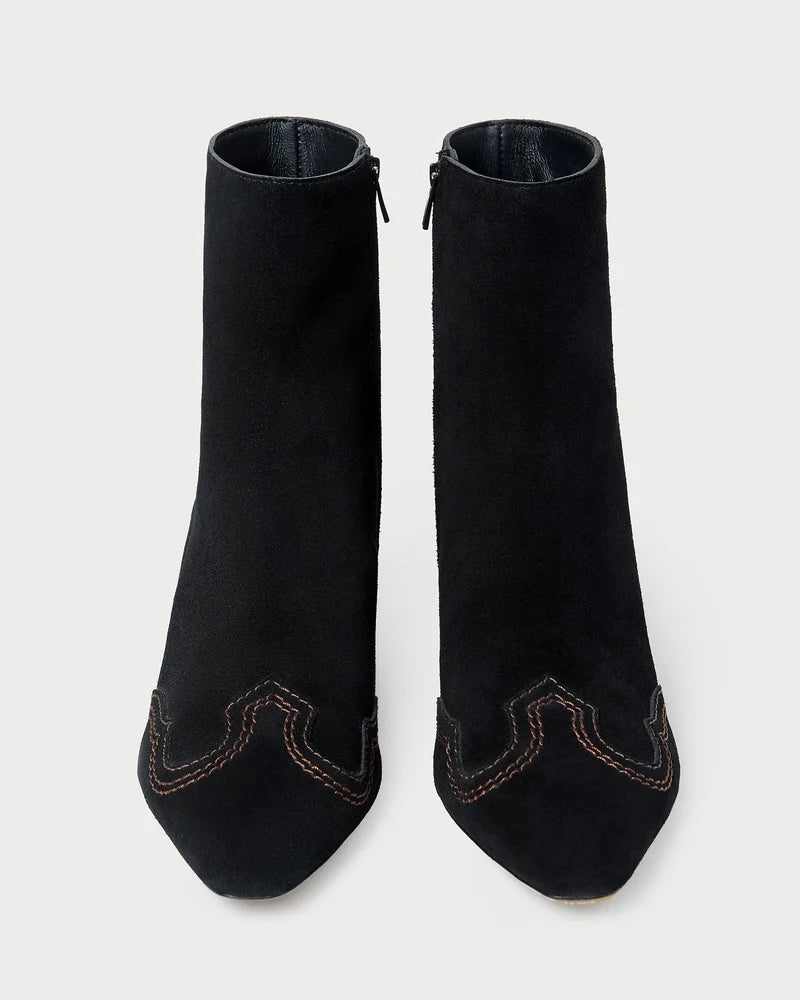 Harlan Black Suede Ankle Boot