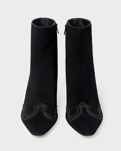 Harlan Black Suede Ankle Boot