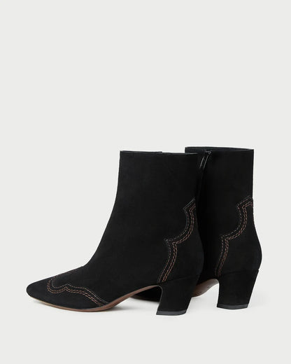 Harlan Black Suede Ankle Boot