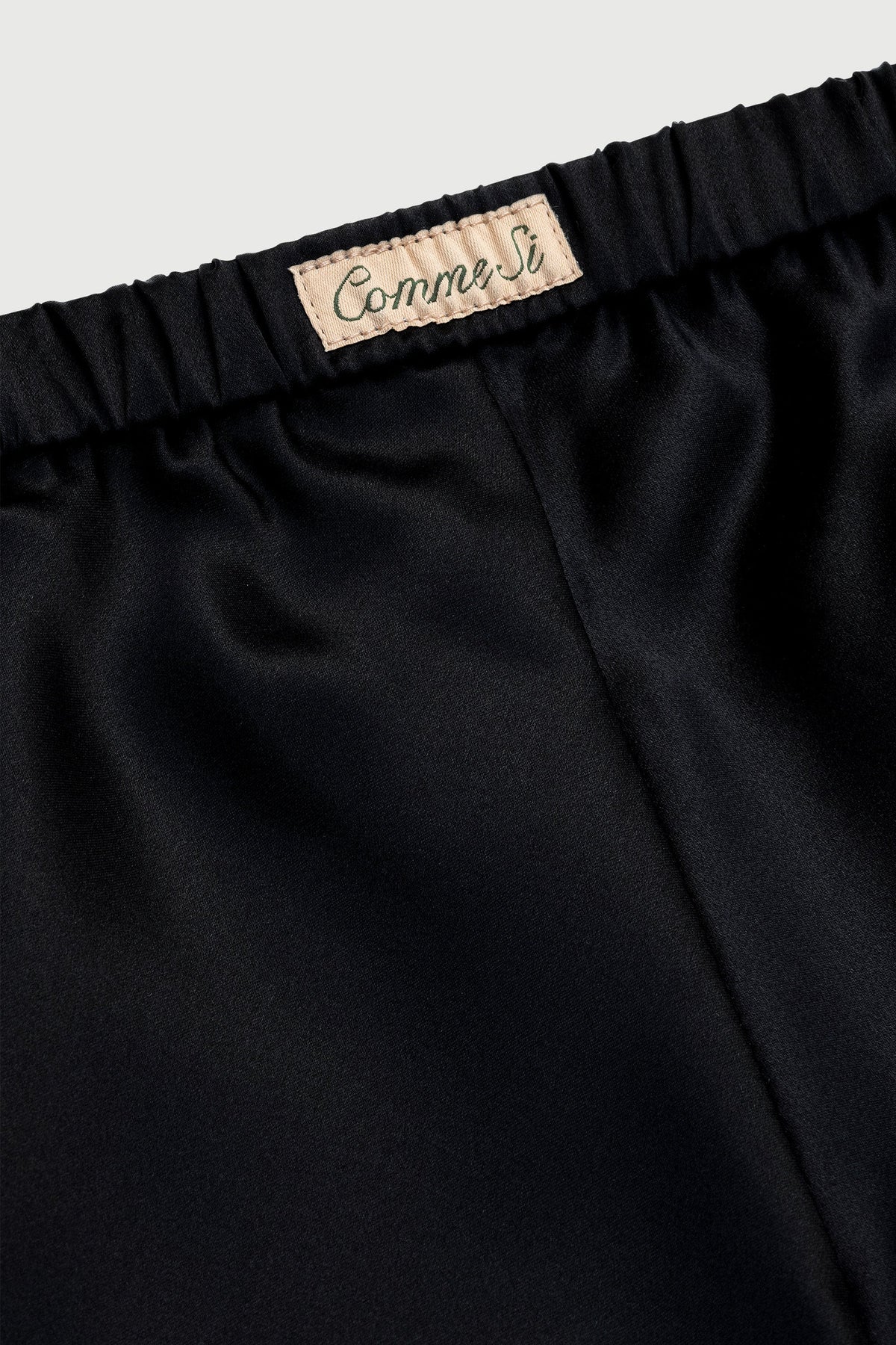 The Silk Bias Pant in Black