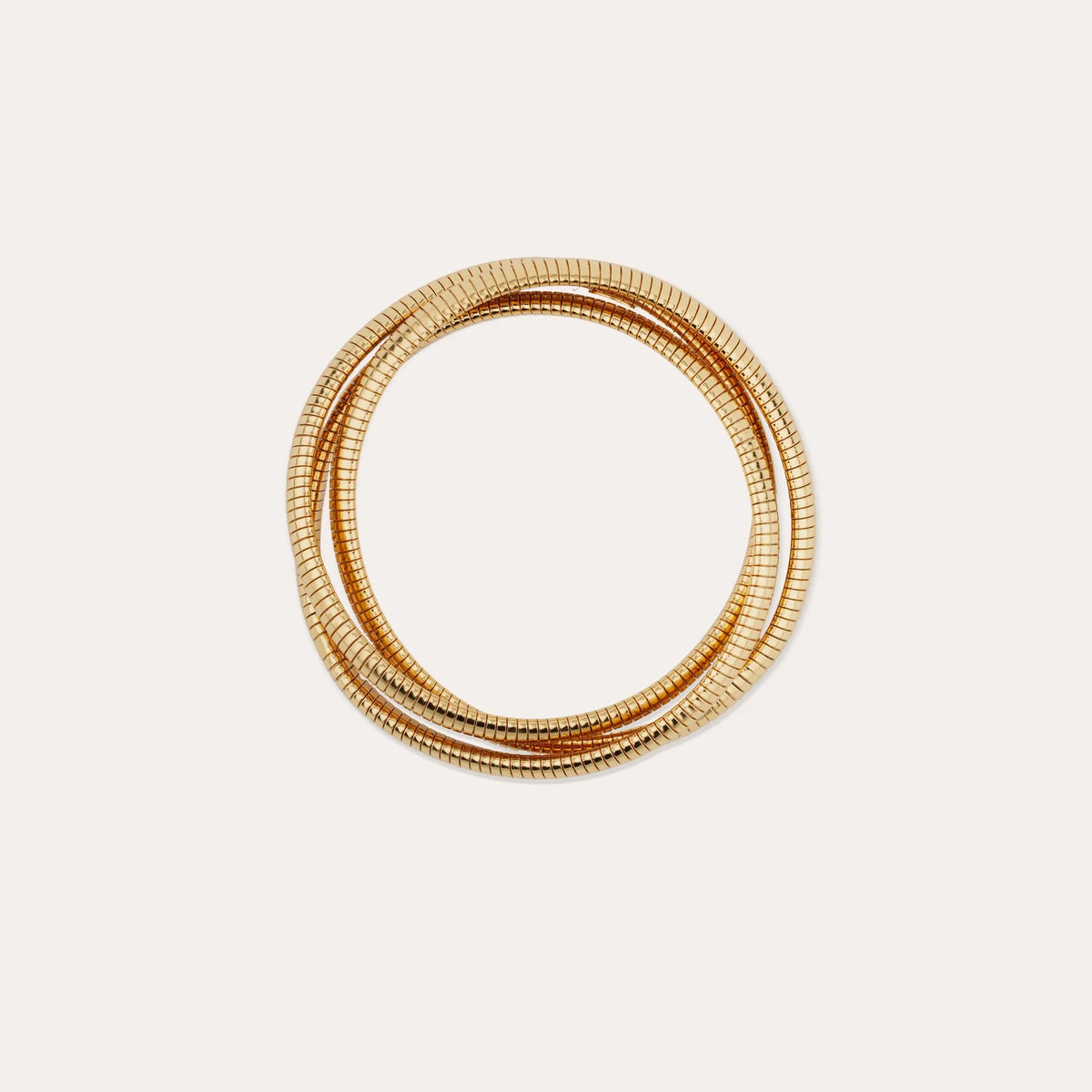 Gas Bijoux Small Gold Three Strand Infinity Bracelet, alternate view