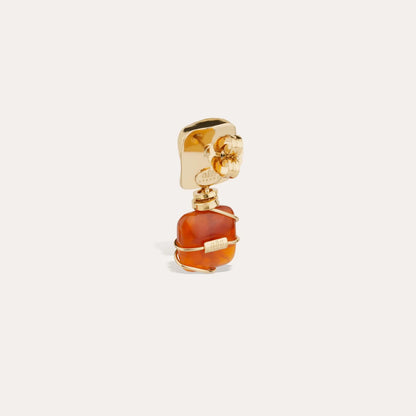 Rainbow Square Earrings in Carnelian