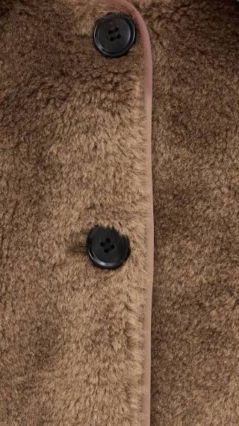 Astrid Sherpa Jacket in Warm Tan