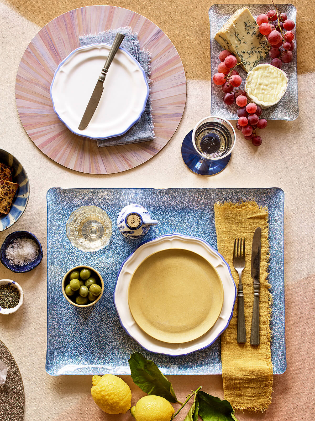 Prestige Serving Tray in Blue