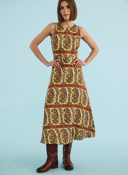 Faith Dress in Amber Glen Cream