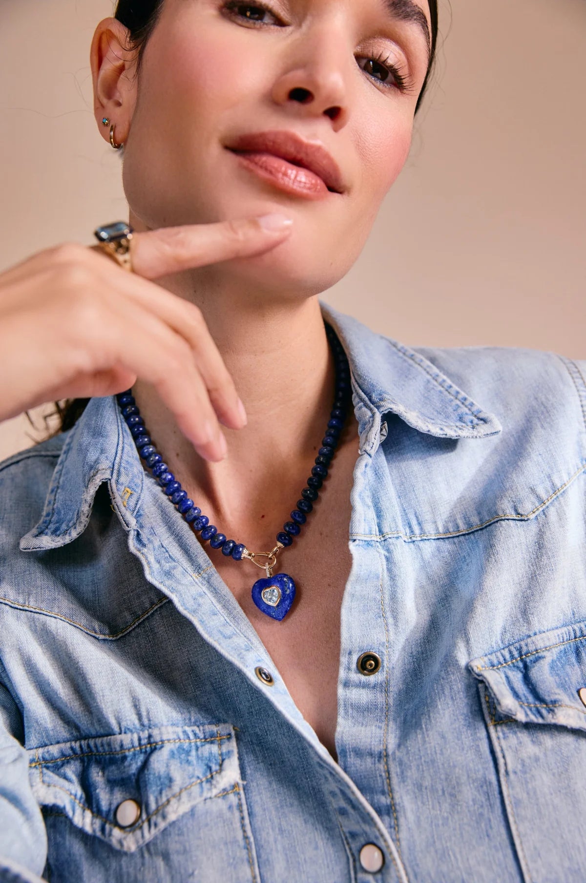 Lapis Lazuli Heart Pendant