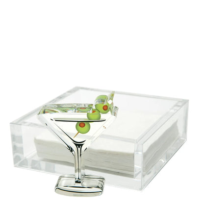 Martini Acrylic Cocktail Napkin Holder