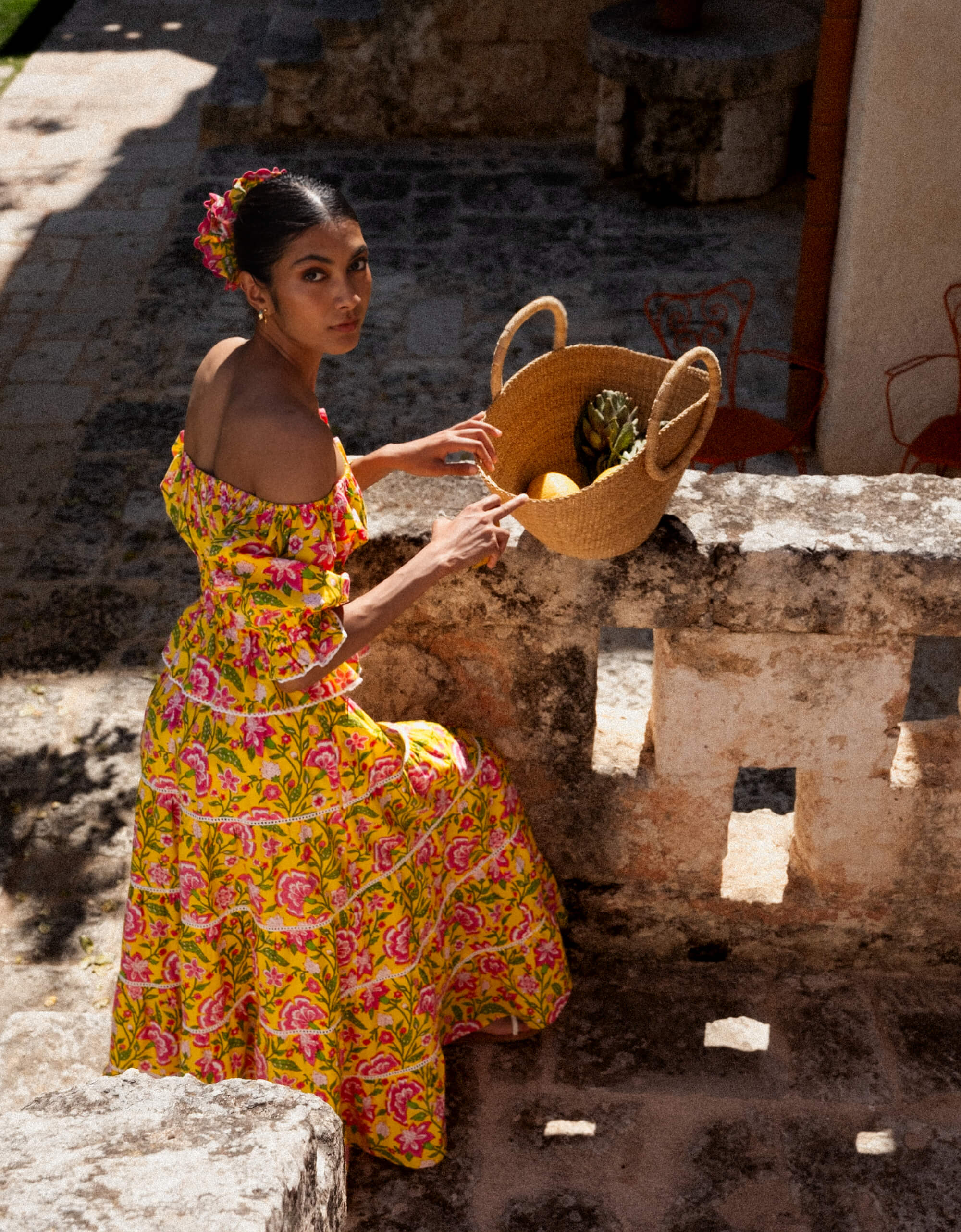 Provencal Peony Katie Top | Pink City Prints | Bunny & Babe