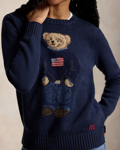 Polo Bear Cotton-Linen Sweater