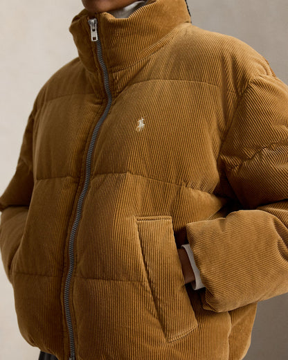 Corduroy Down Puffer Jacket