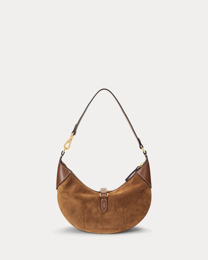 Polo ID Suede Mini Shoulder Bag in Cinnamon