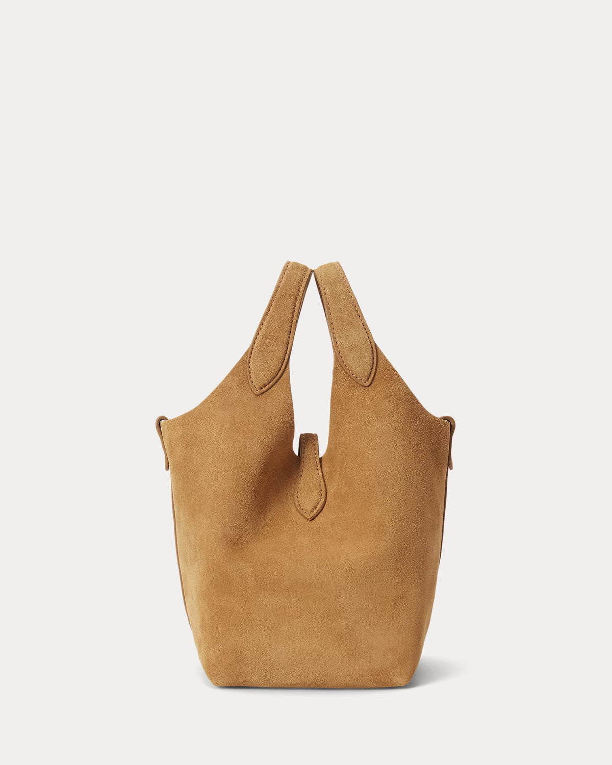 Polo Play Suede Small Tote & Crossbody in Carmel