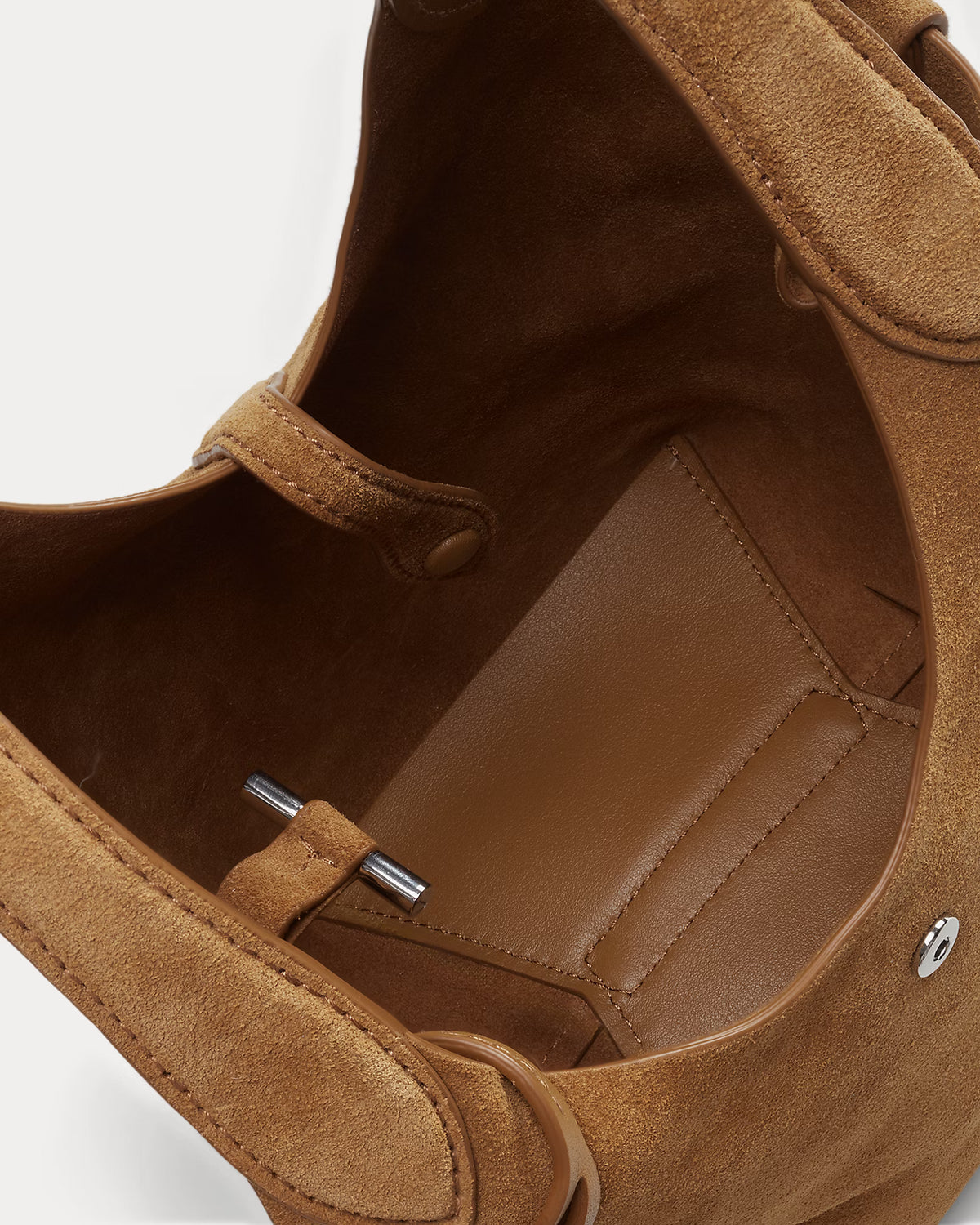 Polo Play Suede Small Tote & Crossbody in Carmel