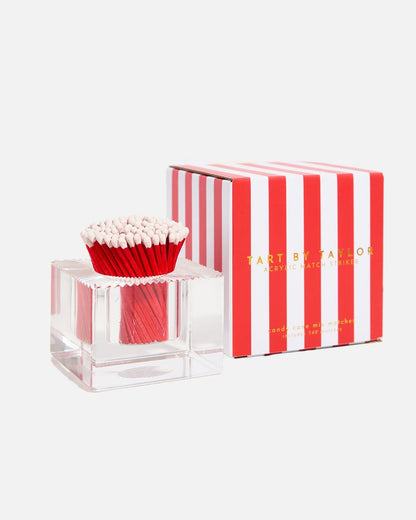 Square Match Striker with Candy Cane Matches