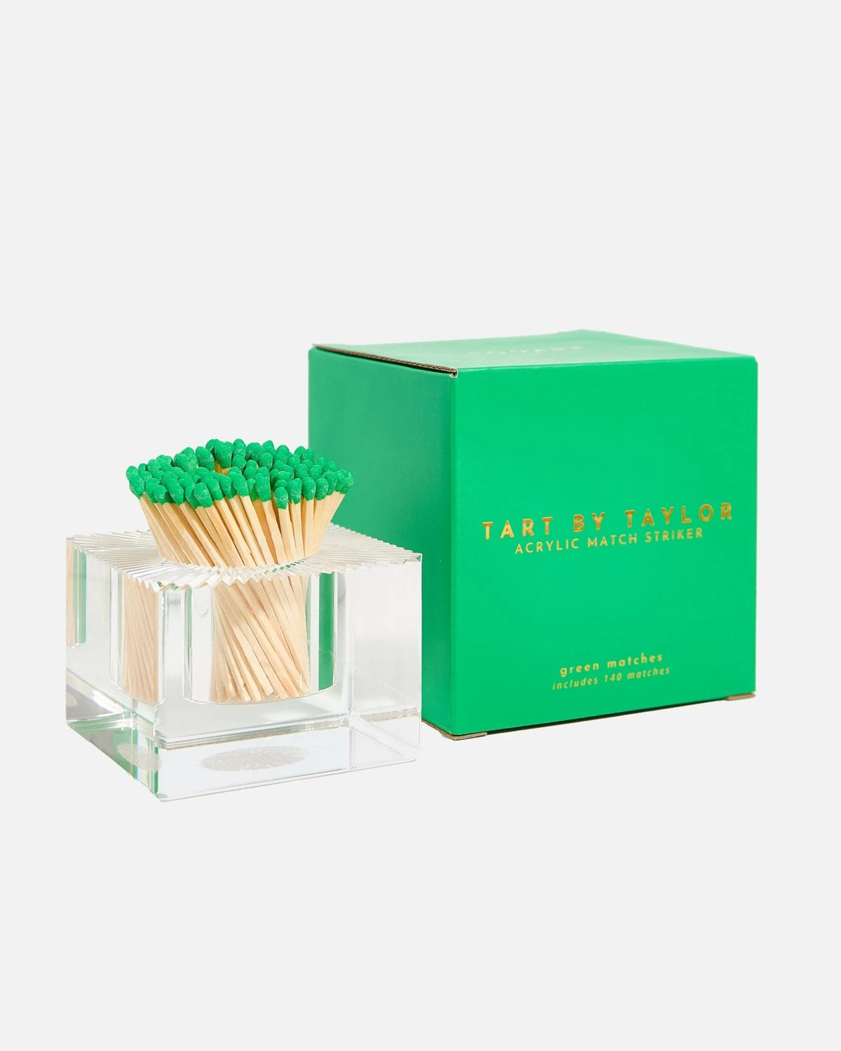 Square Match Striker with Green Matches