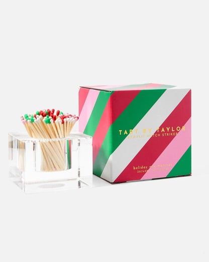 Square Match Striker with Holiday Matches