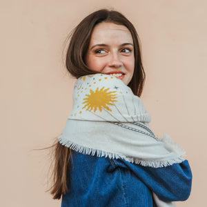 Cosmic Rodeo Mist Cashmere Wrap